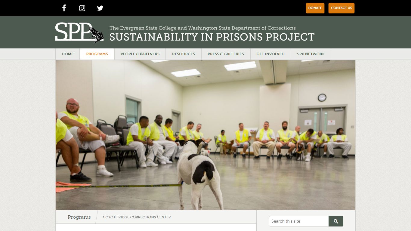 Coyote Ridge Corrections Center - Sustainability in Prisons Project
